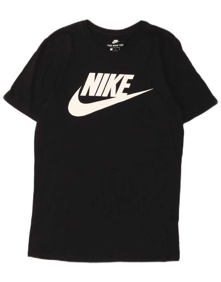 Nike Mens Graphic T-Shirt Top Small Black Cotton