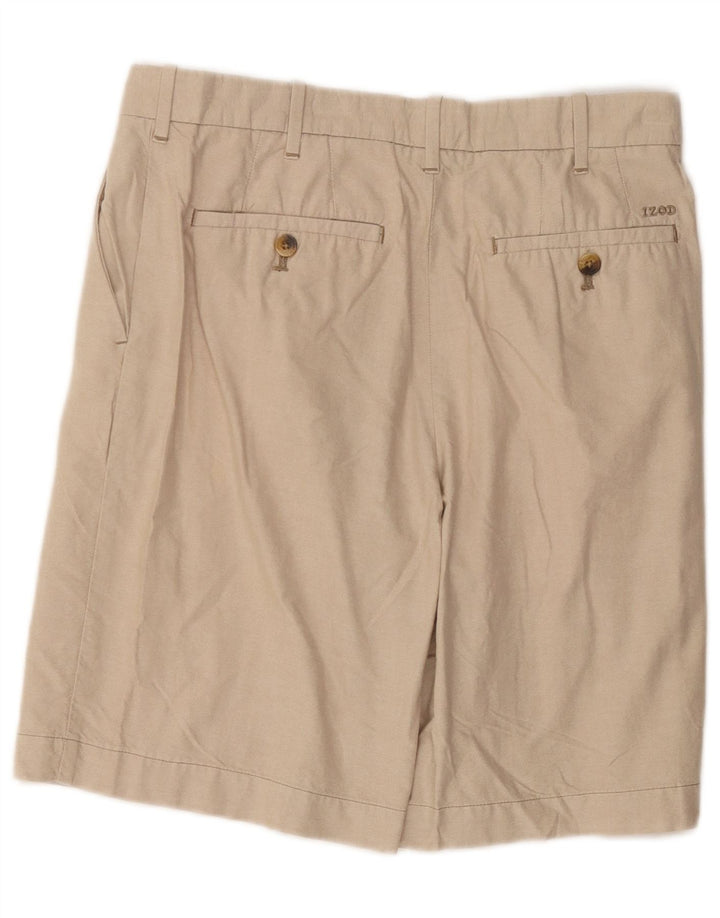 IZOD Mens Chino Shorts W30 Medium Beige