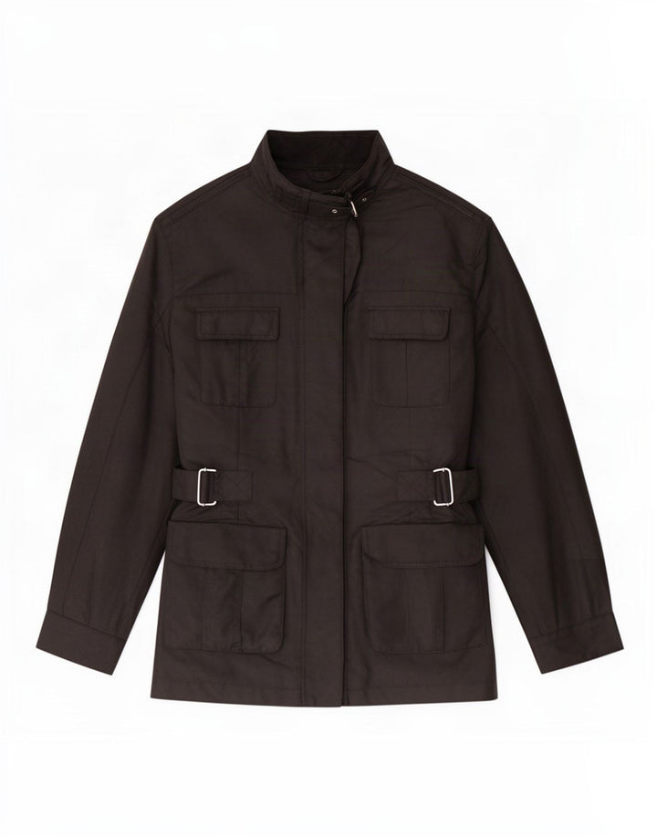 Geox Womens Utility Jacket UK 12 Medium Black Polyester
