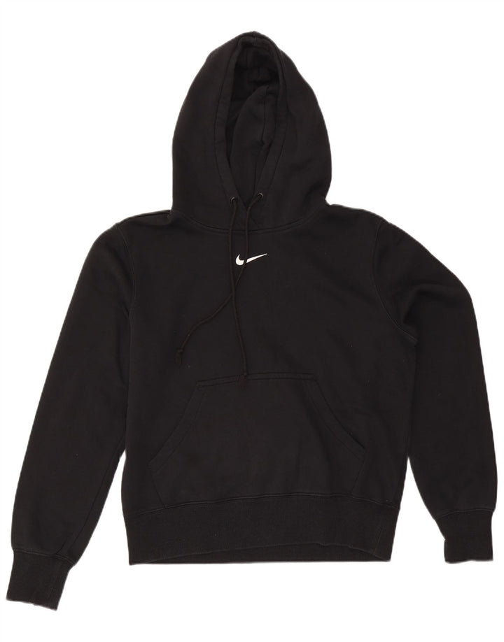 Nike Mens Hoodie Jumper Medium Black Cotton