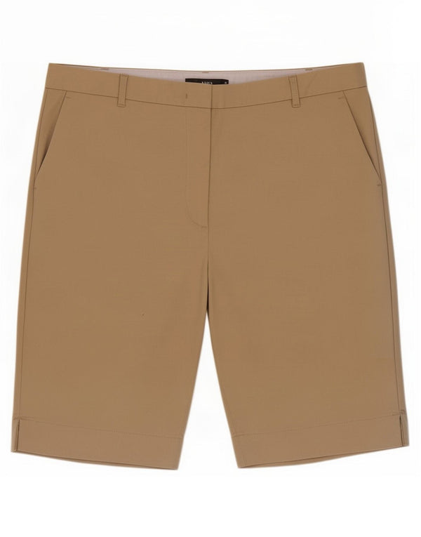 Marks & Spencer Womens Chino Shorts UK 16 Large W34 Beige Cotton