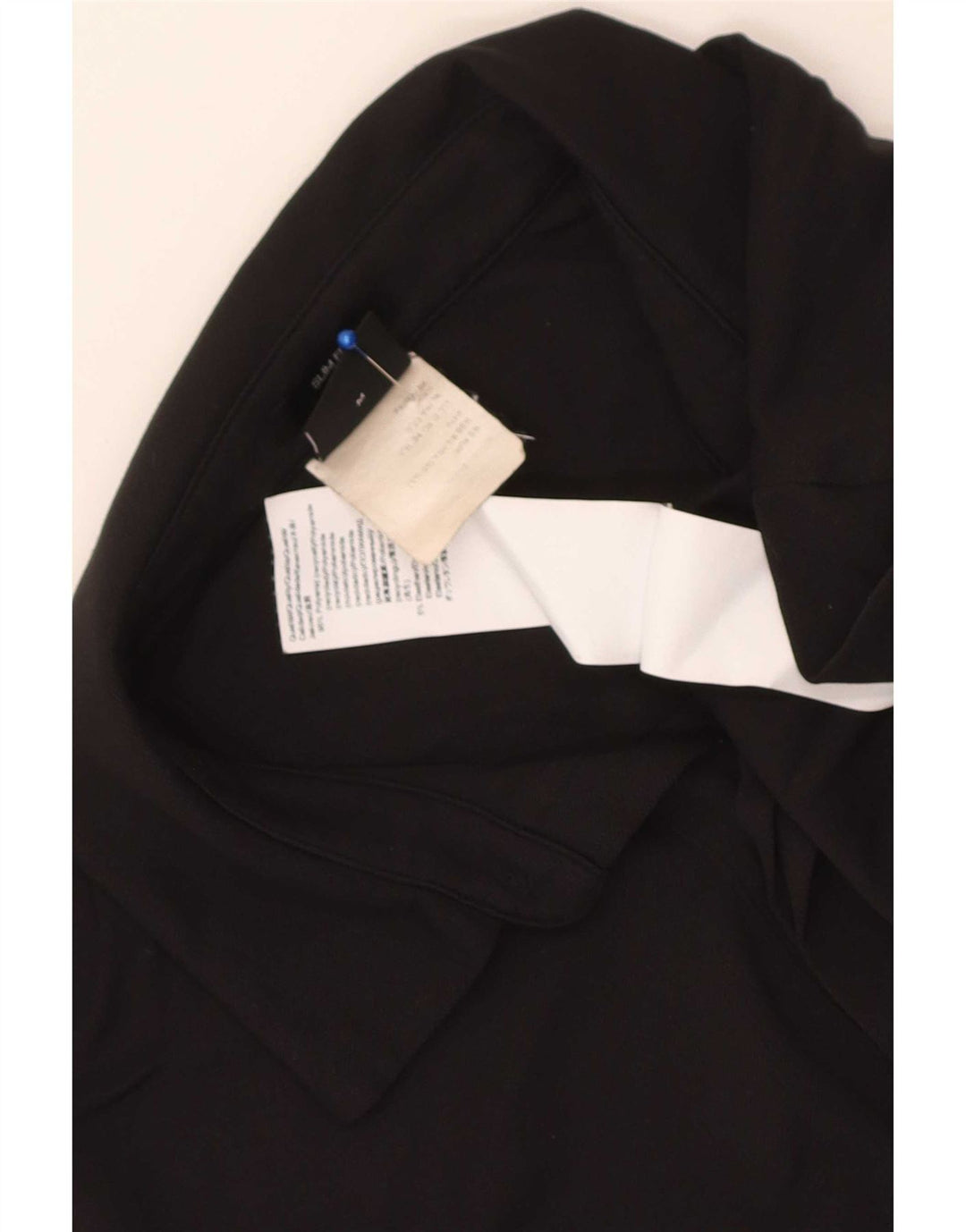 Hugo Boss Mens Slim Fit Polo Shirt Medium Black Polyamide