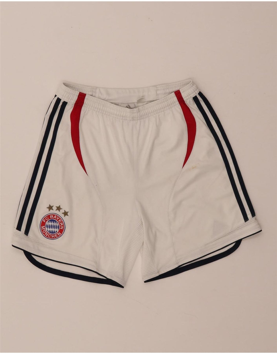 Adidas Boys FC Bayern Munchen Sport Shorts 13-14 Years White Polyester