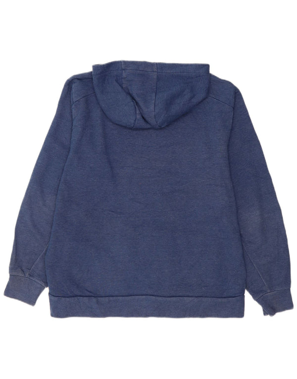 RUSSELL ATHLETIC Mens Hoodie Jumper XL Navy Blue Cotton