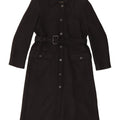 Zara Womens Overcoat UK 14 Medium Black Wool