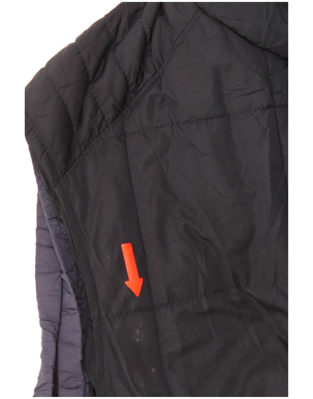 Massimo Dutti Mens Padded Gilet UK 44 2XL Navy Blue Polyester
