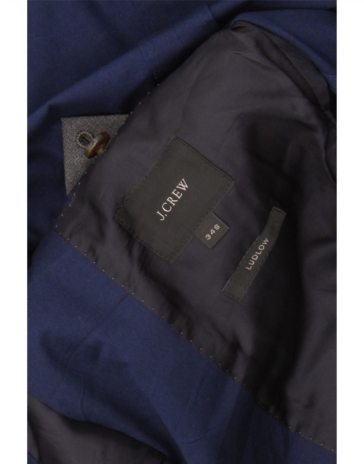 J. Crew Mens Ludlow 2 Button Slim Fit Blazer Jacket UK 34 XS Blue