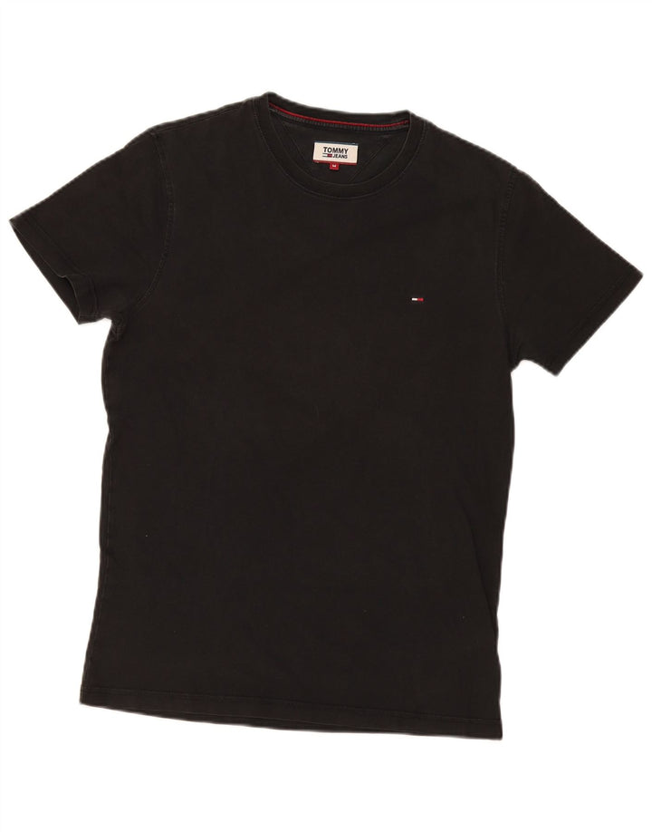 Tommy Hilfiger Mens T-Shirt Top Medium Black Cotton