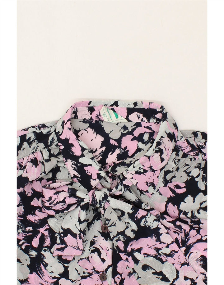 FRANKENWALDER Womens Front Tie Shirt Blouse EU 48 2XL Multicoloured Floral Vintage Frankenwalder and Second-Hand Frankenwalder from Messina Hembry 