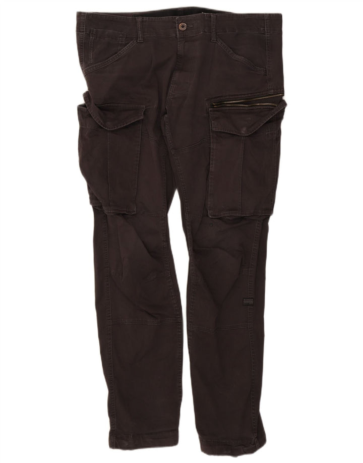 G-Star Mens Straight Cargo Trousers W38 L32 Brown