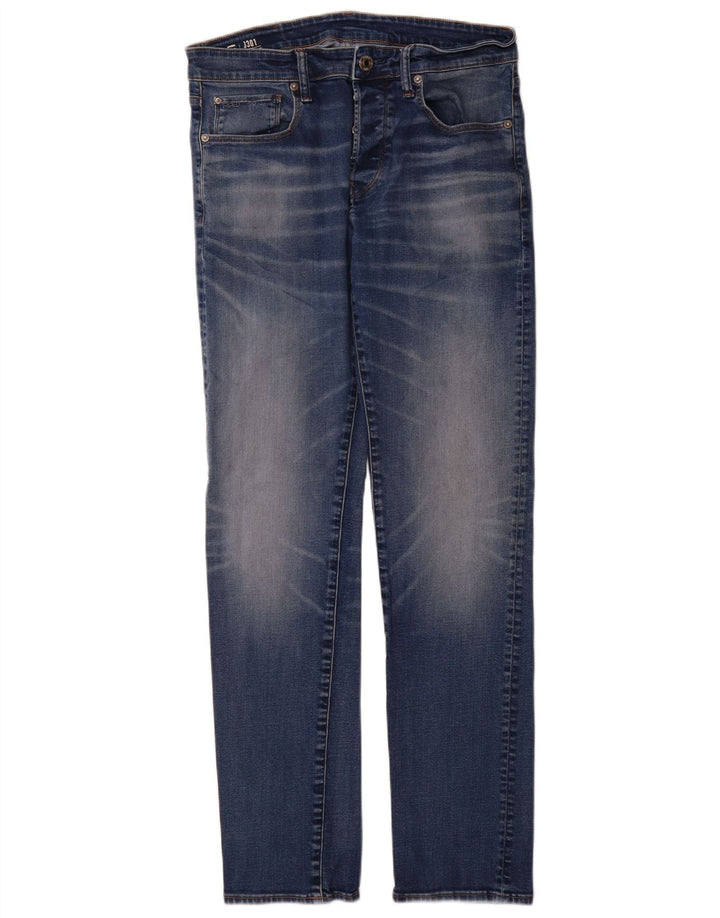 G-Star Mens 3301 Slim Jeans W33 L34 Blue