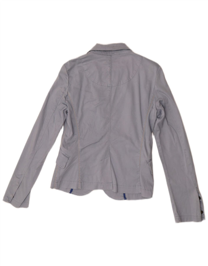Aeronautica Militare Womens 2 Button Blazer Jacket IT 42 Medium Blue