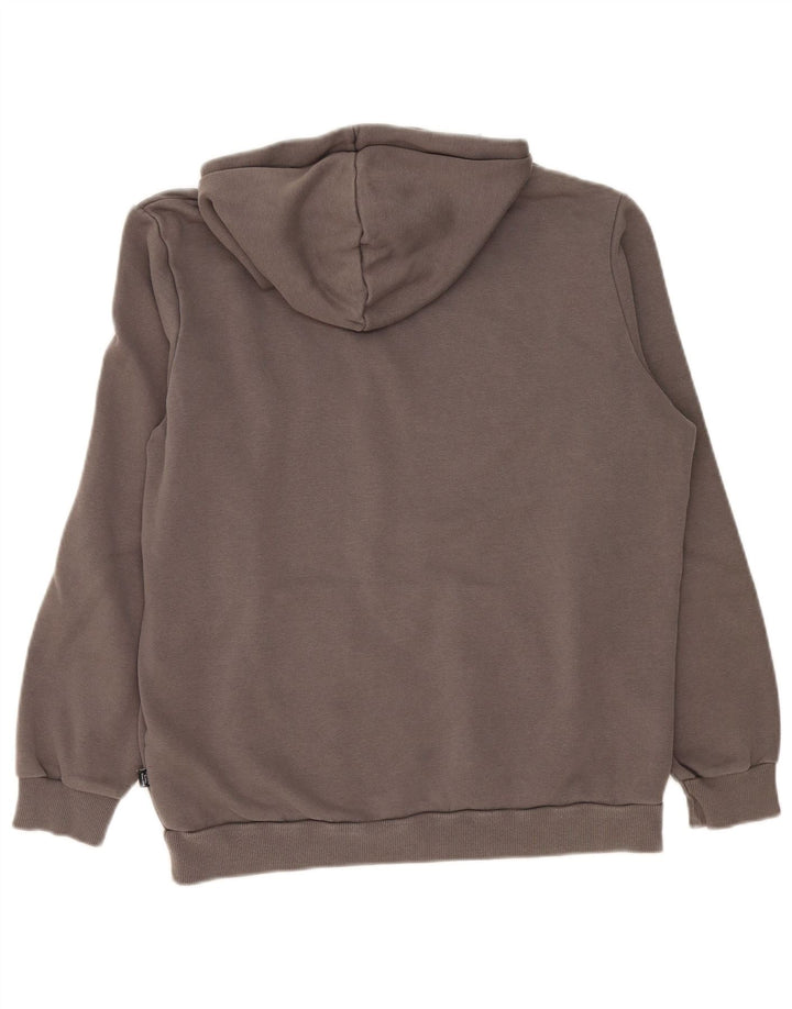 Puma Mens Graphic Hoodie Jumper Medium Grey Cotton
