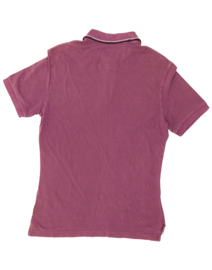 Armani Jeans Mens Polo Shirt Medium Maroon Cotton