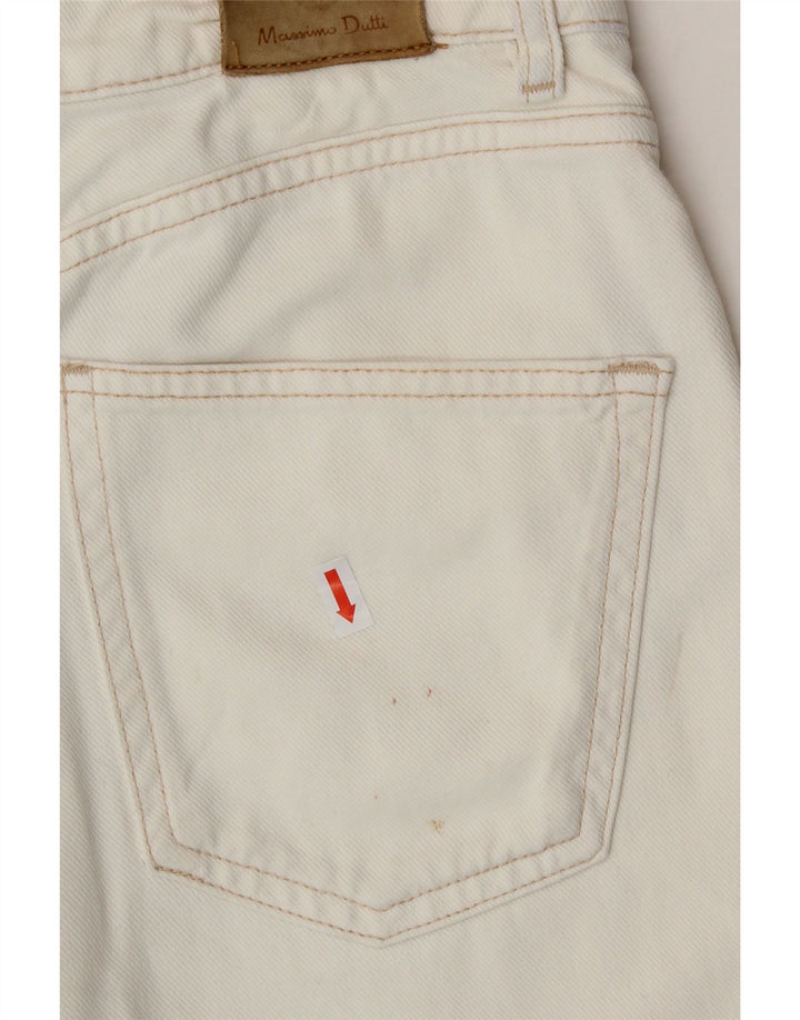 MASSIMO DUTTI Womens Cropped Jeans EU 36 XS W26 L23 White Cotton Vintage Massimo Dutti and Second-Hand Massimo Dutti from Messina Hembry 