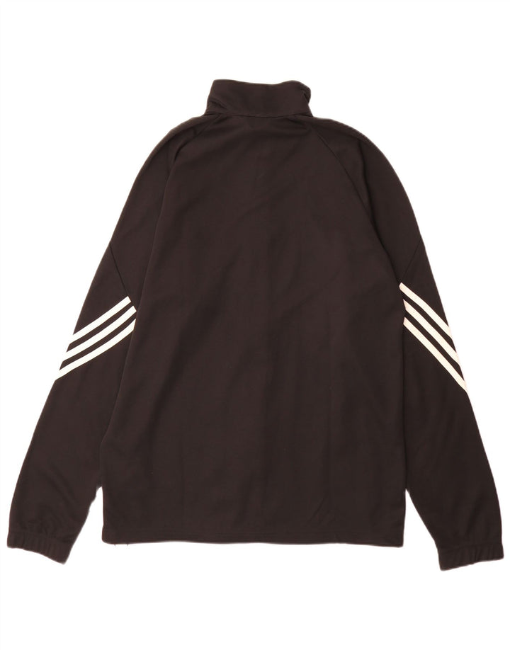 Adidas Mens Climalite Tracksuit Top Jacket Medium Black Polyester