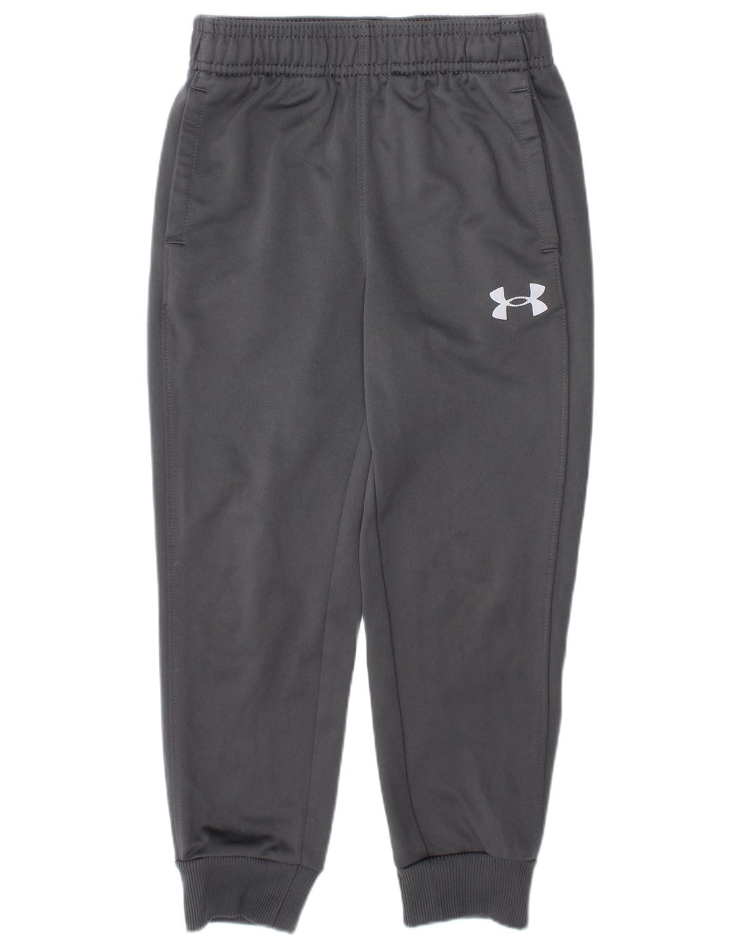 UNDER ARMOUR Boys Tracksuit Trousers Joggers 3-4 Years  Grey Polyester