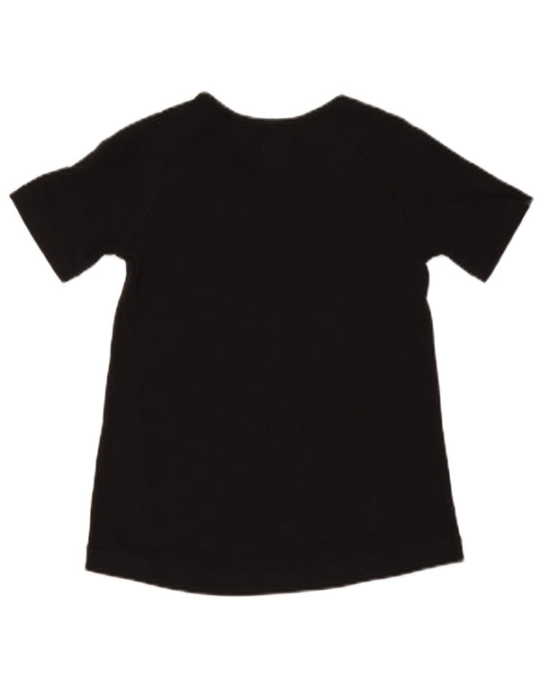 CHAMPION Womens T-Shirt Top UK 6 XS Black Cotton
