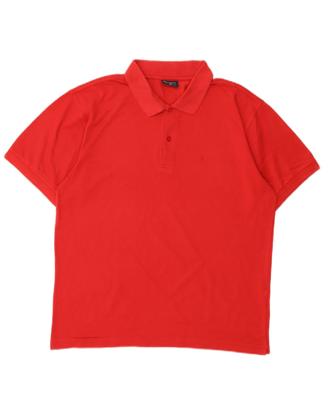 CHAMPION Mens Polo Shirt Large Red Cotton