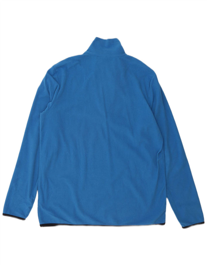 Lotto Mens Zip Neck Fleece Jumper 2XL Blue Polyester