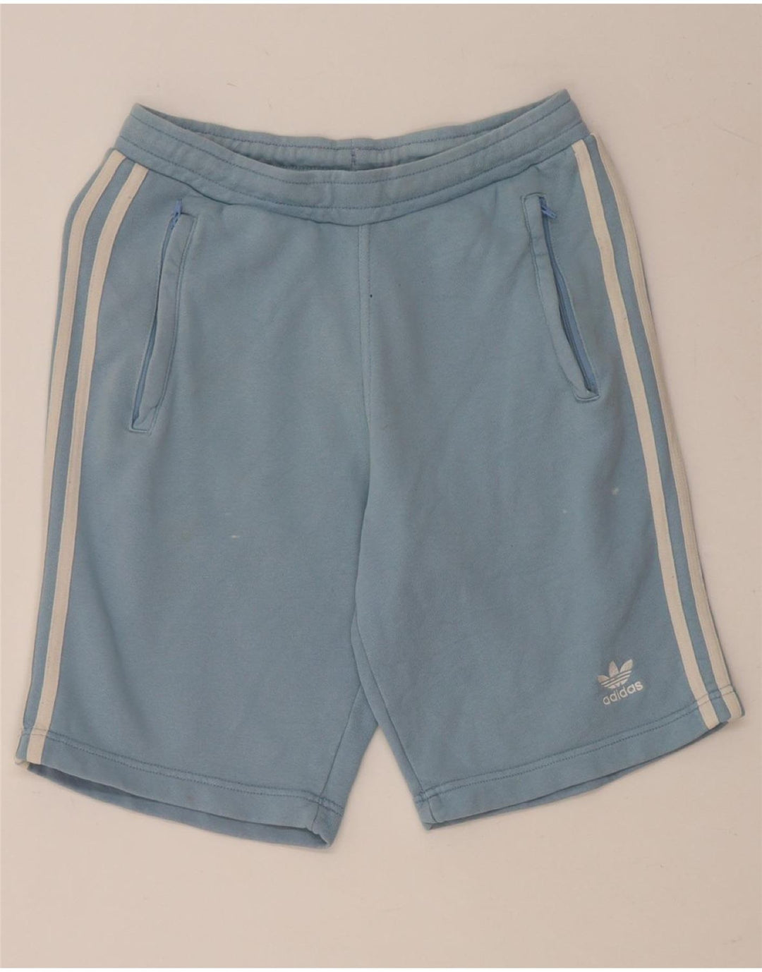 ADIDAS Mens Sport Shorts Small  Blue Cotton