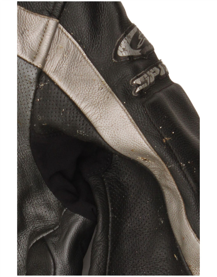 Spidi Mens Motorcycle Graphic 2 Piece Set Size 48 Medium Black Leather