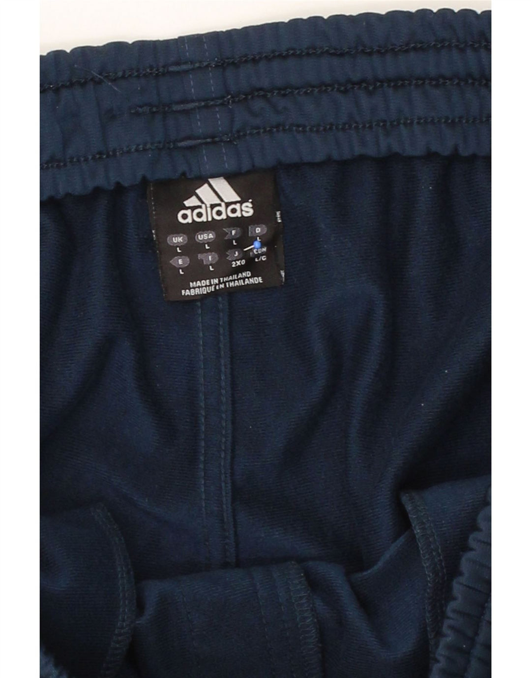 ADIDAS Mens Tracksuit Trousers Large  Navy Blue Polyester Vintage Adidas and Second-Hand Adidas from Messina Hembry 