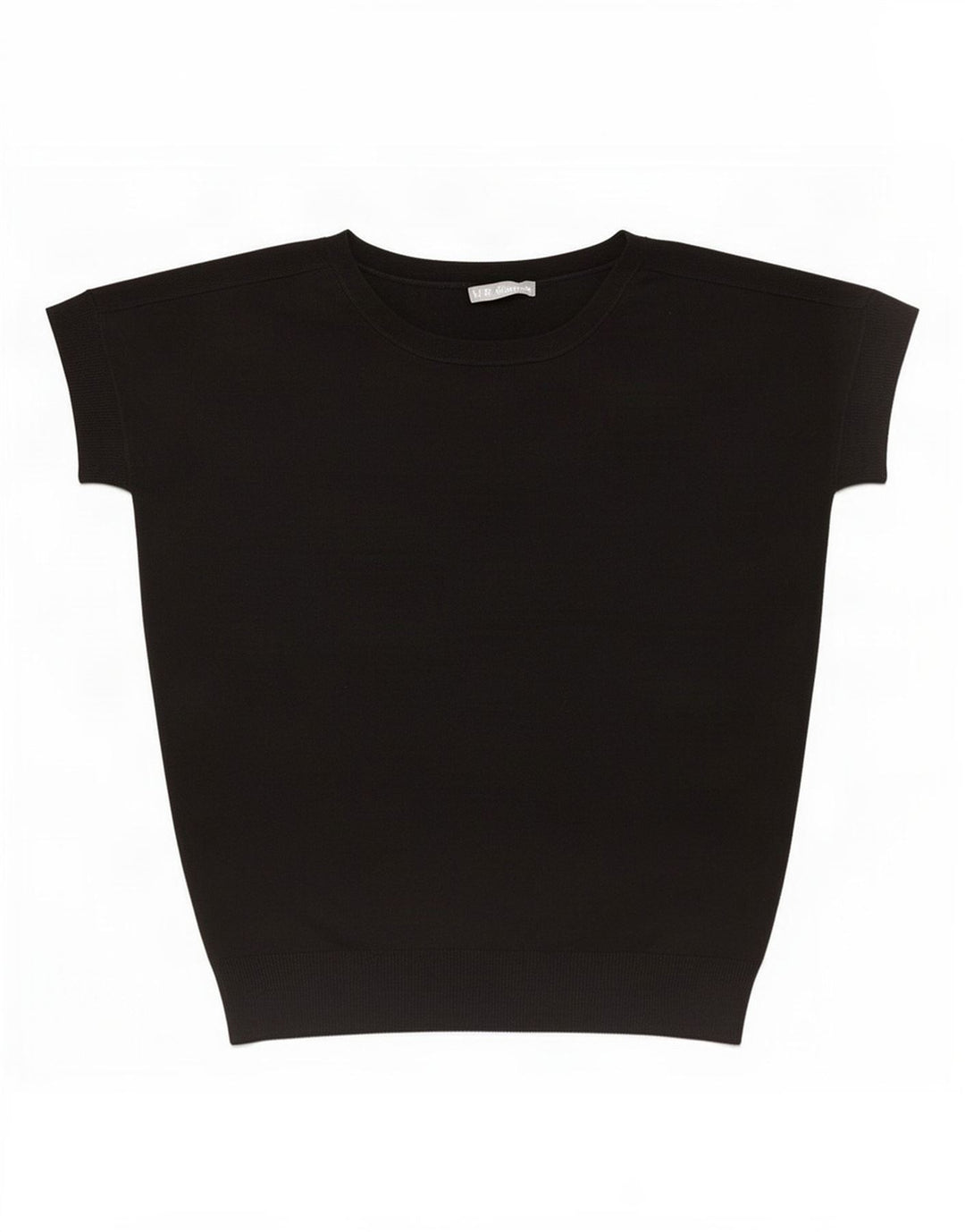 Marks & Spencer Womens Oversized Blouse Top UK 8 Small Black Acrylic