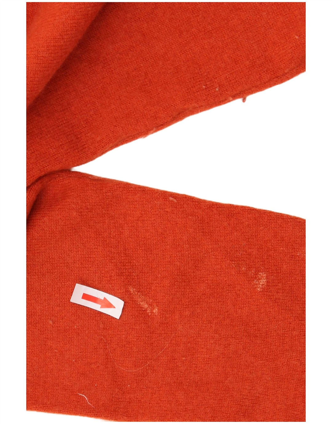 Hobbs Womens Crop Turtle Neck Jumper Sweater UK 16 Large Orange Wool