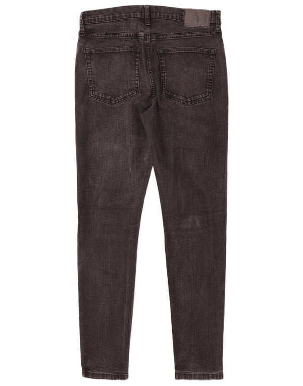 French Connection Womens Skinny Jeans UK 12 Medium W30 L29 Grey Cotton