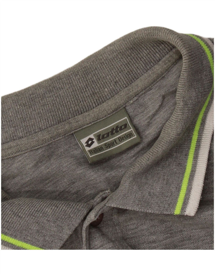 Lotto Mens Polo Shirt XL Grey