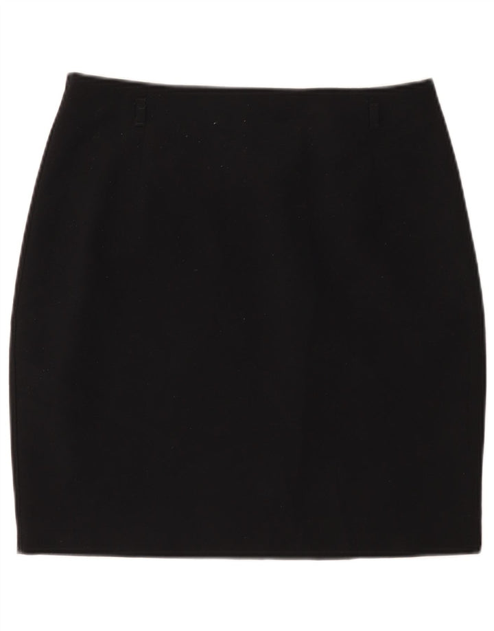 Marks & Spencer Womens Mini Skirt UK 12 Medium W30 Black Polyester