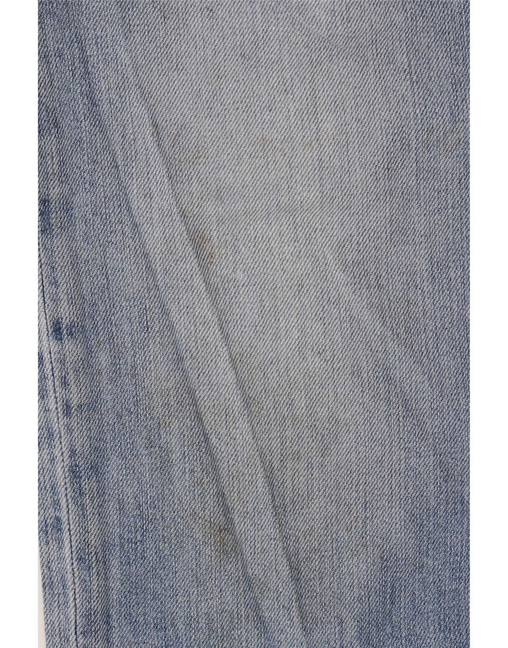 Trussardi Womens Straight Jeans W32 L34 Blue Cotton