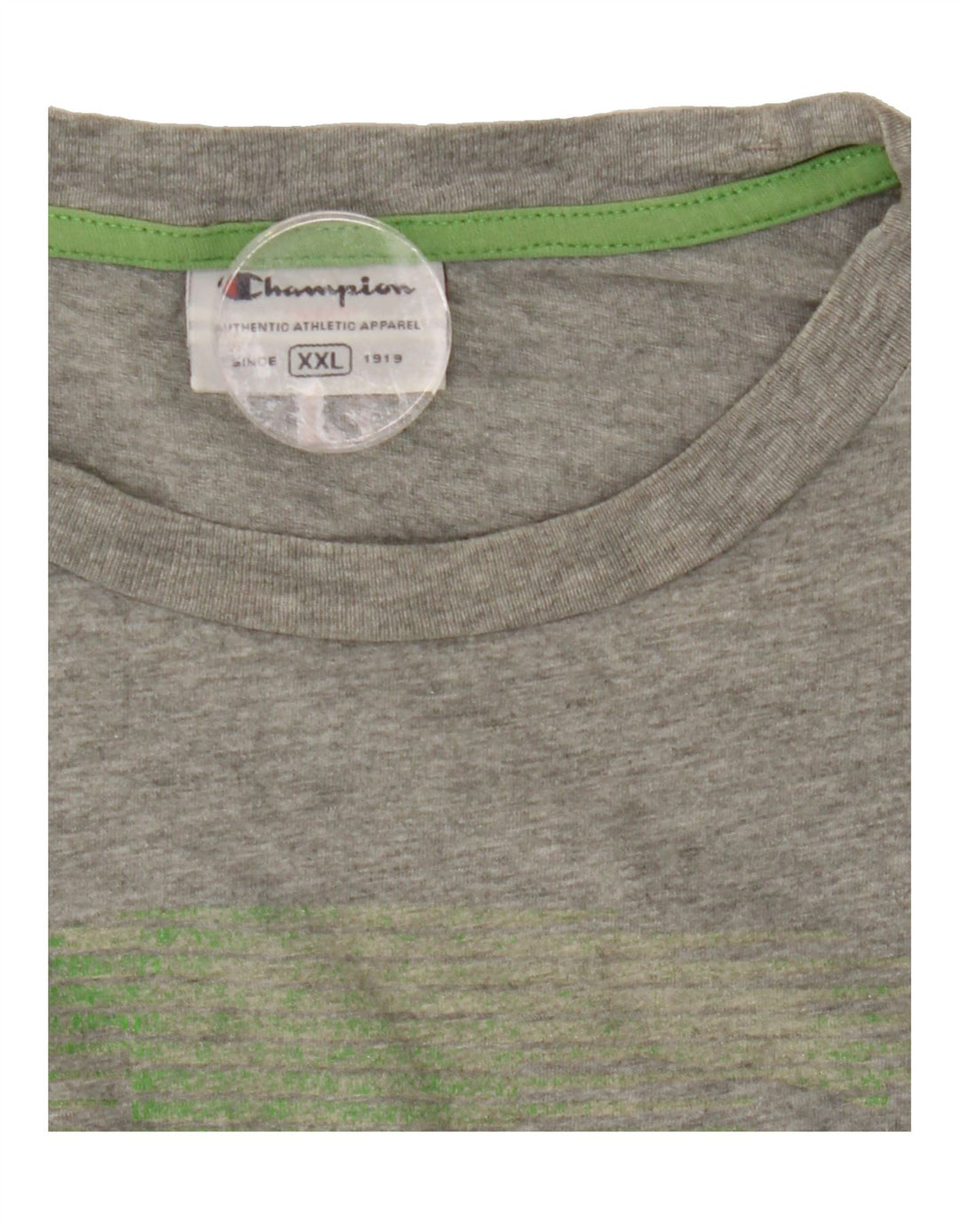 CHAMPION Mens Graphic T-Shirt Top 2XL Grey Vintage Champion and Second-Hand Champion from Messina Hembry 
