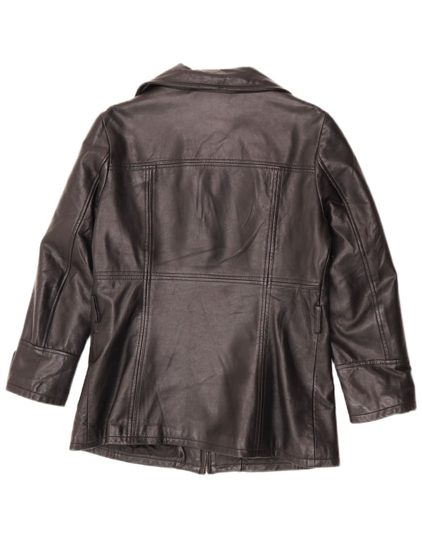 Conbipel Womens Leather Jacket IT 46 Large Black Leather