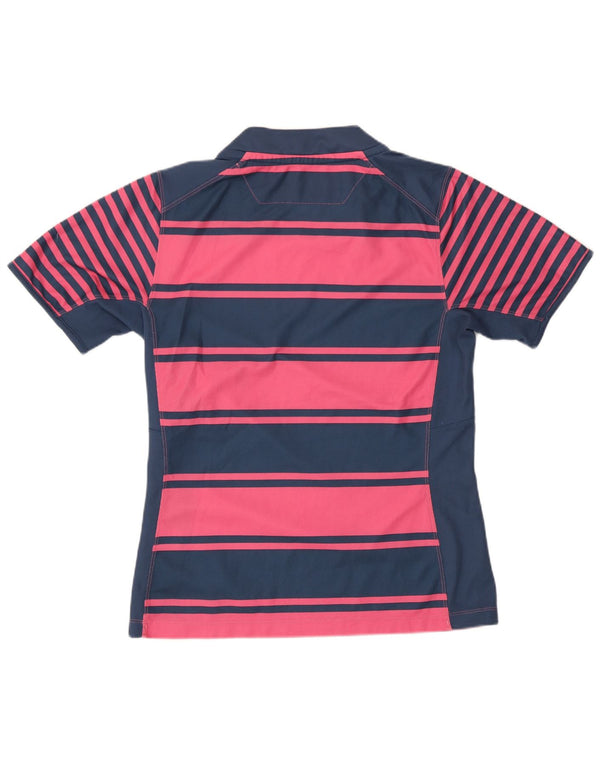 Puma Womens T-Shirt Top UK 16 Large Pink Striped