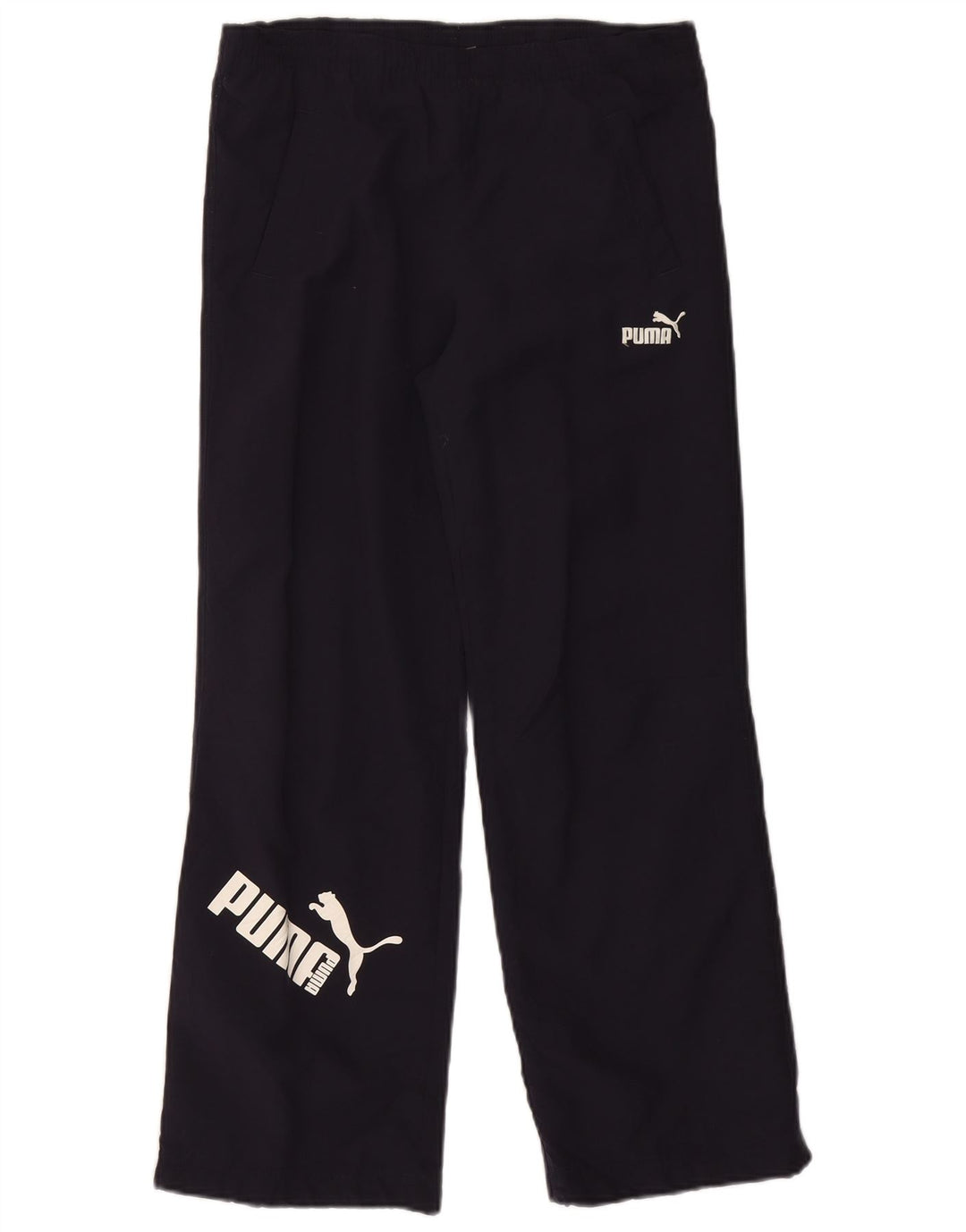 PUMA Boys Graphic Tracksuit Trousers 11-12 Years  Navy Blue Polyester