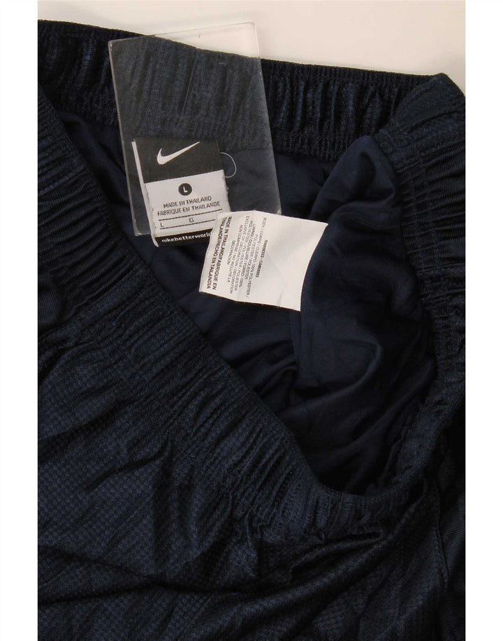 Nike Mens Sport Shorts Large Navy Blue Polyester
