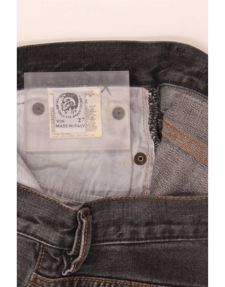 Diesel Womens Flared Jeans W27 L32 Black Cotton