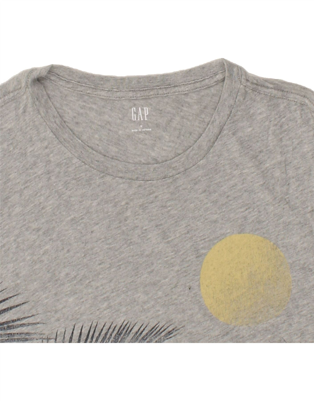 GAP Mens Graphic T-Shirt Top Medium Grey Cotton Vintage Gap and Second-Hand Gap from Messina Hembry 