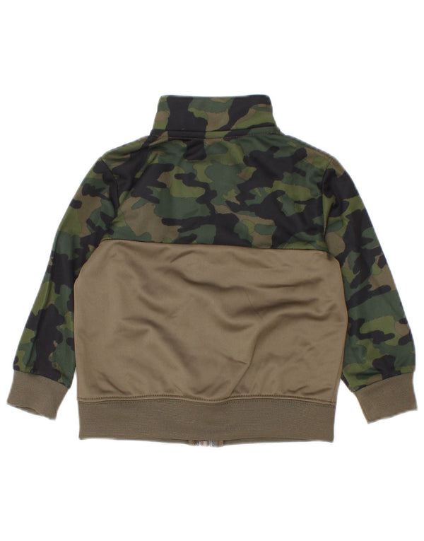 Nike Baby Boys Tracksuit Top Jacket 9-12 Months Khaki Camouflage Polyester