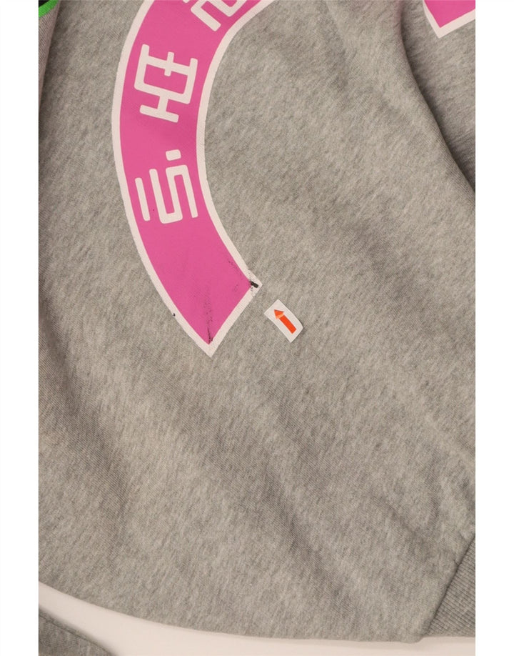 DIESEL Mens Loose Fit Graphic Sweatshirt Jumper Medium Grey