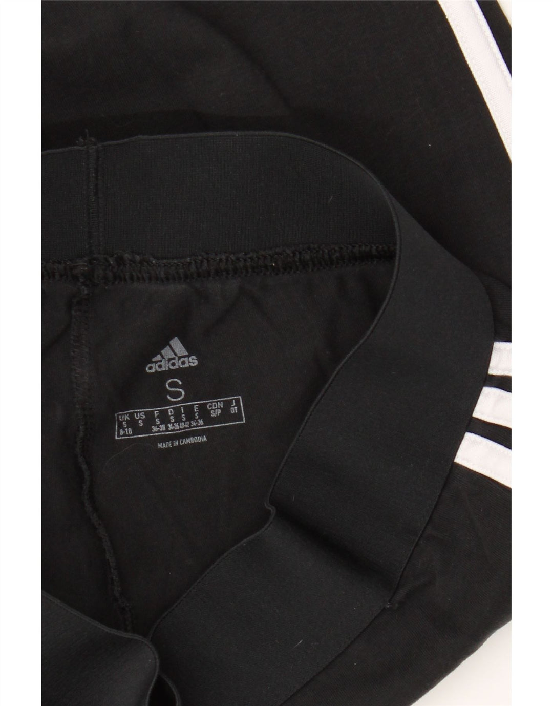 ADIDAS Womens Leggings UK 8/10 Small  Black