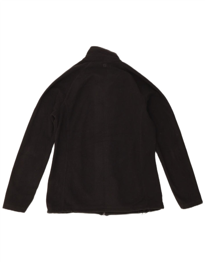 Mountain Warehouse Womens Crop Fleece Jacket UK 10 Small Black Polyester
