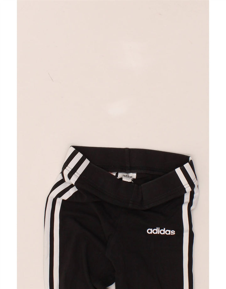 ADIDAS Girls Leggings 9-10 Years  Black Vintage Adidas and Second-Hand Adidas from Messina Hembry 