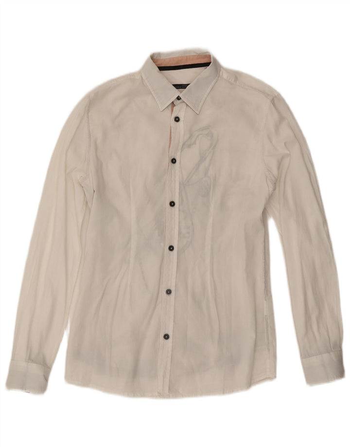 Daniele Alessandrini Mens Shirt Small White