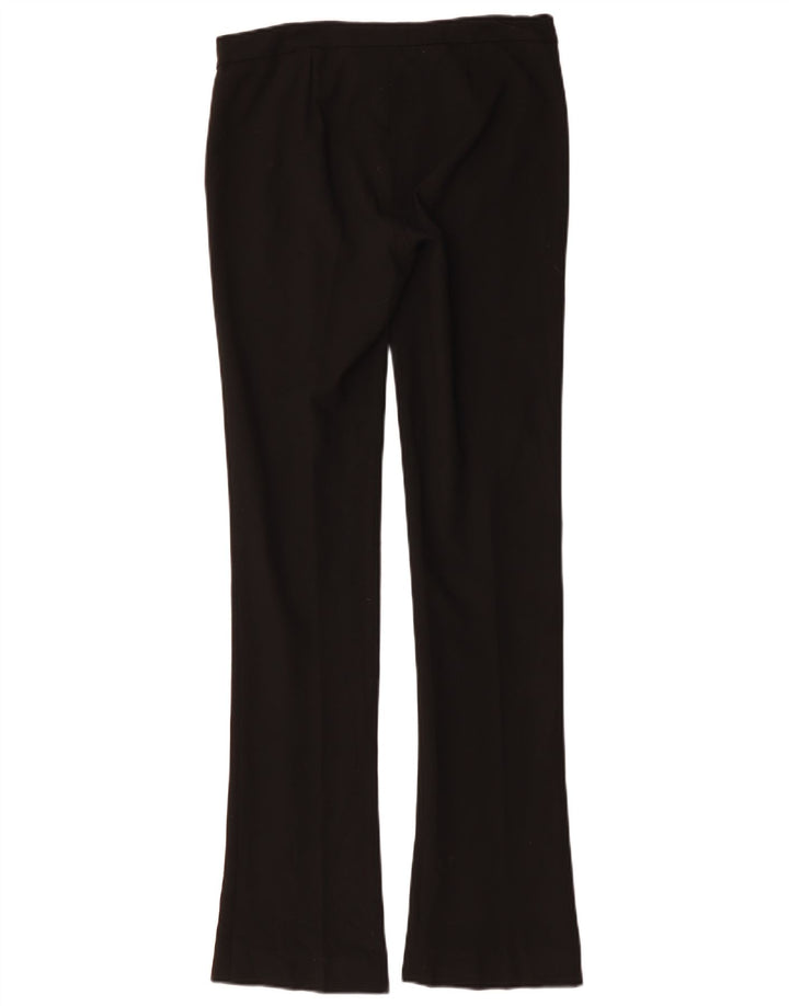Trussardi Womens Bootcut Suit Trousers IT 40 Small W30 L34 Black Polyester