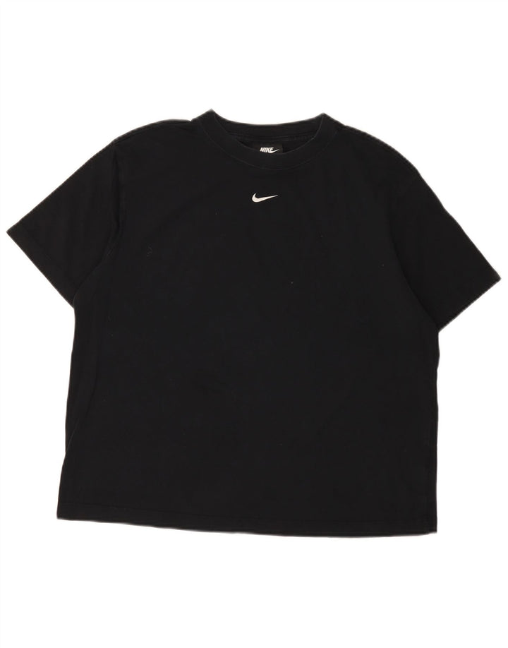 Nike Womens Crop Oversized T-Shirt Top UK 10 Small Black