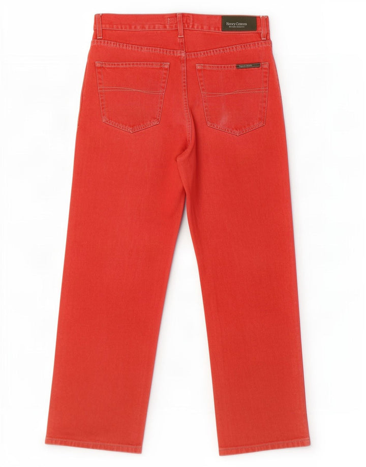 Henry Cottons Mens Straight Jeans W31 L27 Red