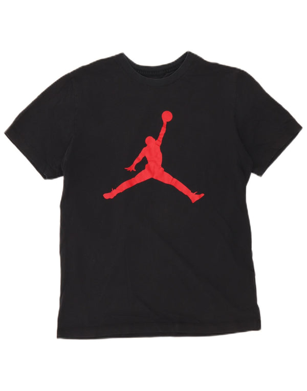 Jordan Mens Graphic T-Shirt Top Small Black Cotton